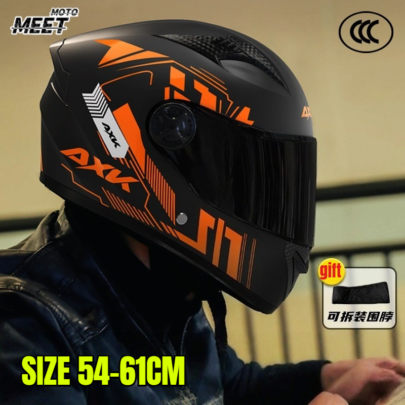 Full Face Motorcycle Helmet With Bluetooth - Helm Sepeda Motor Profesional Helm Motor