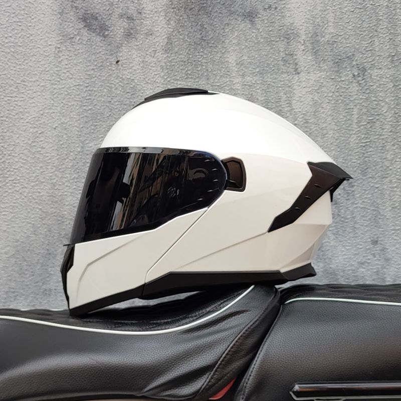 Helm Motor Balap Full Face Uni - Dual Visor Motorcycle Racing Helmet ulasan dan harga