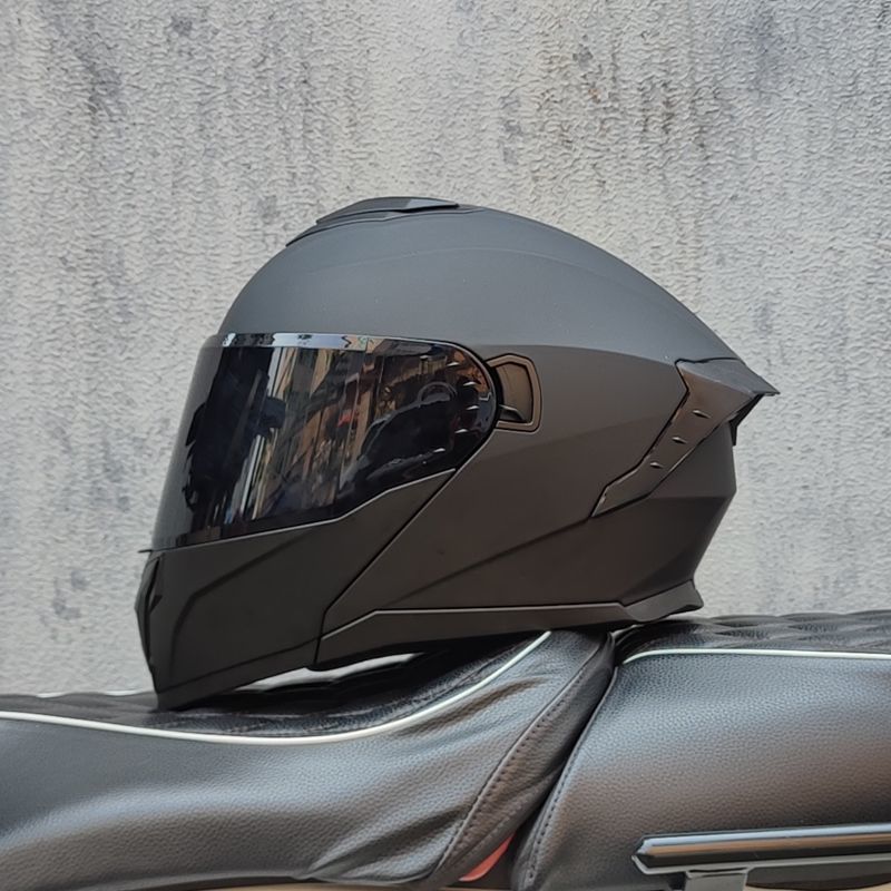 Helm Motor Balap Full Face Uni - Dual Visor Motorcycle Racing Helmet ulasan dan harga