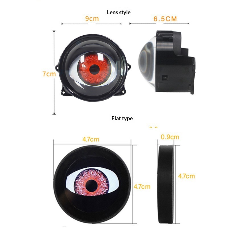 Lampu Depan LED Devil Eye, Lam - Universal Motorcycle Led Headlight Projector ulasan dan harga