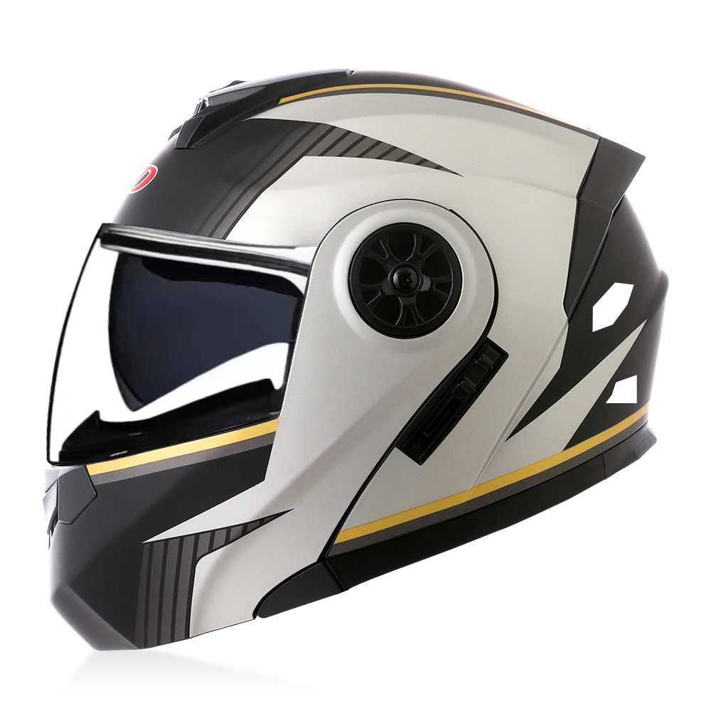 Helm Modular Flip Up Berkualit - Full Face Motorcycle Helmet With Bluetooth ulasan dan harga