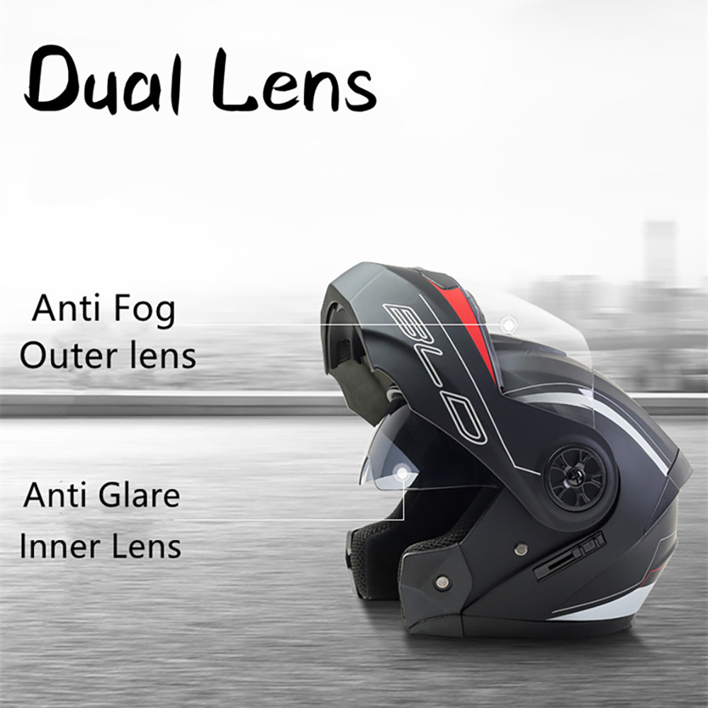 Helm Full Face sepeda motor pr - Modular Flip Up Motorcycle Helmet Dot Approved ulasan dan harga